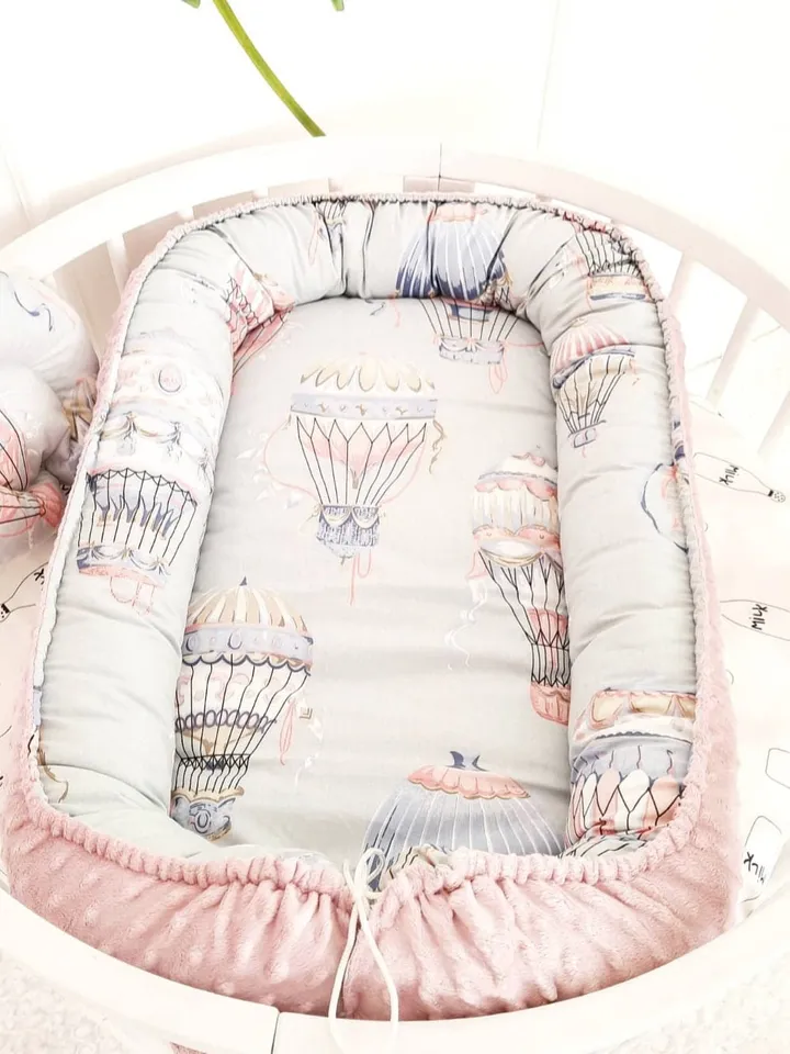 Balloon Babynest, Balloon Babynest, Pink Babynest, Newborn Baby Nest, Maternity Gift, Baby Shower Gift, Baby girl Nursary+Pillow as a gift!!