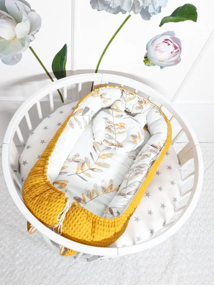 Pillow as a gift! Baby nest newborn - toddler, ready to ship, double sided minky baby nest, baby positioner + Pillow as a gift!!!