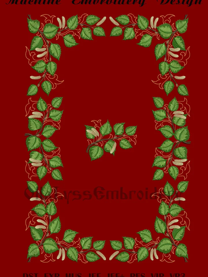 Birch Tree Branches set of embroidery designs