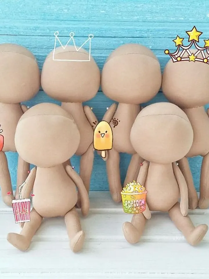Blank dolls cloth doll body rag doll body craft doll body doll form blank body doll handmade doll body ragdoll body doll making supply