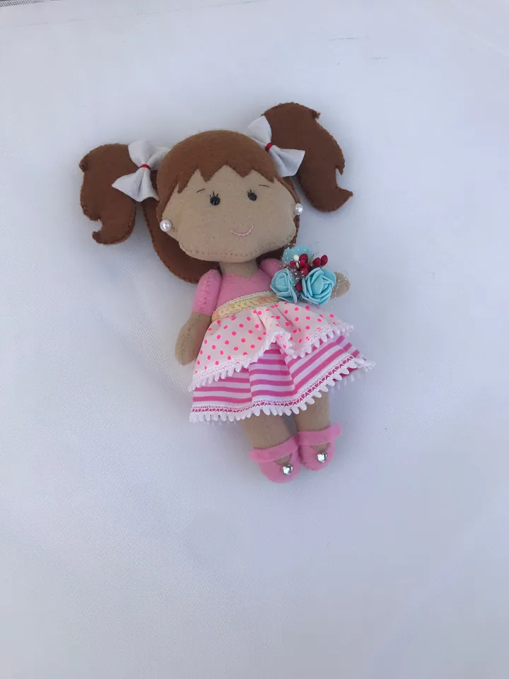 Felt doll pattern Pocket doll PDF Cloth doll Pattern Doll clothes tutorial Cute mini doll Easy doll pattern Make a doll Stuffed doll toy