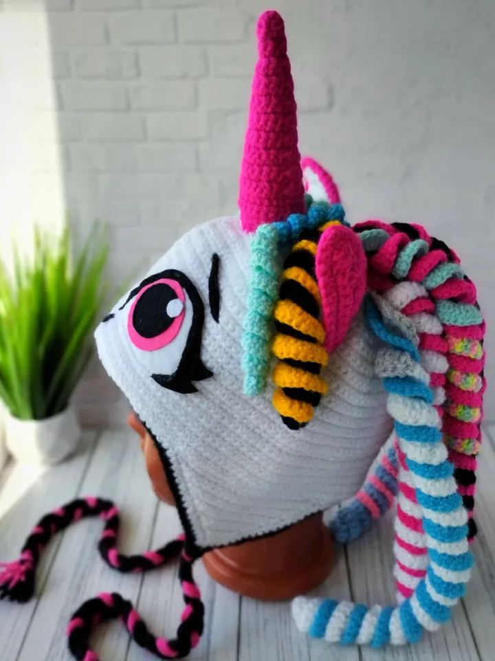 Crochet Pony child beanie