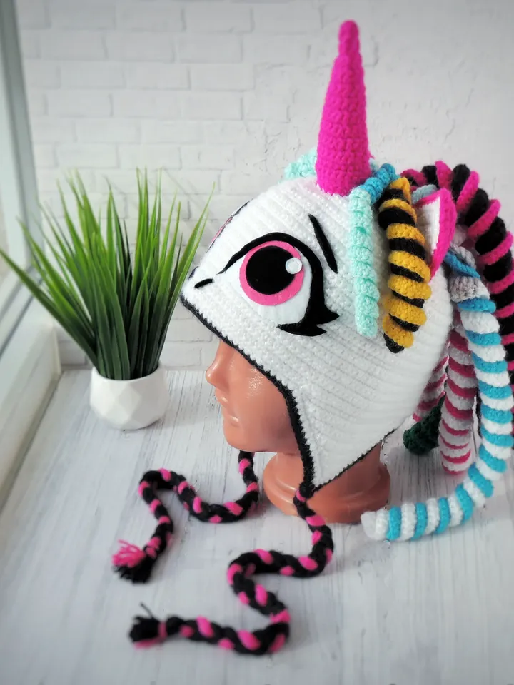 Crochet Pony child beanie