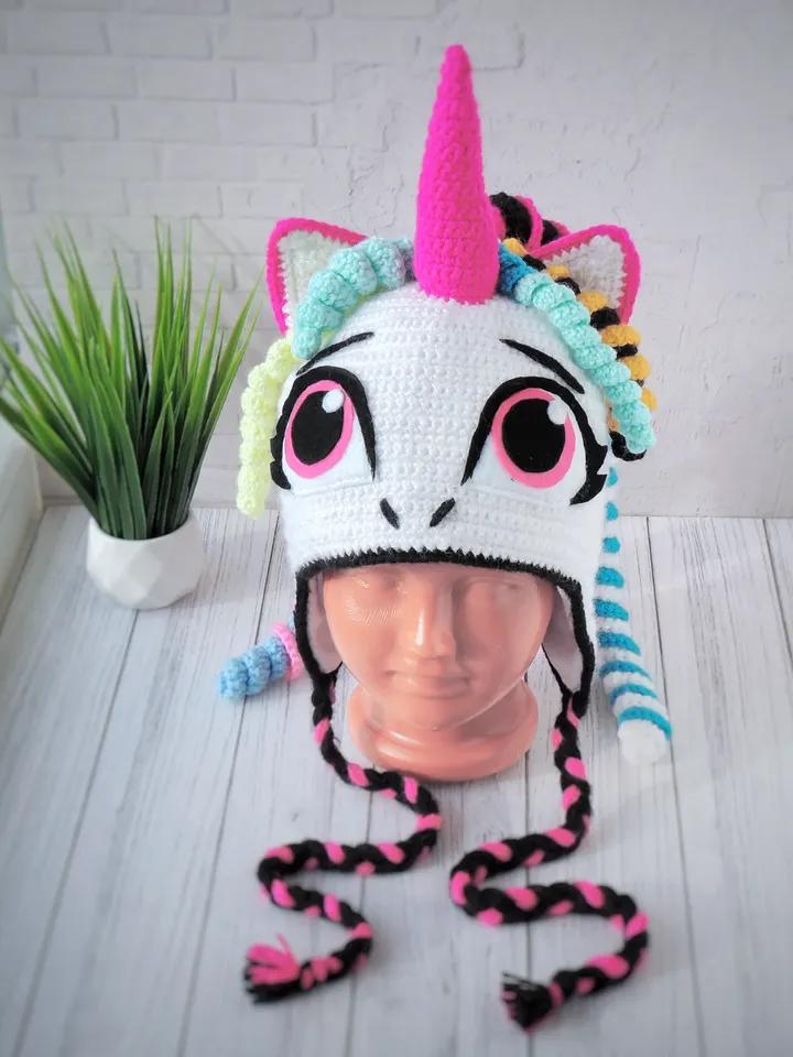 Crochet Pony child beanie