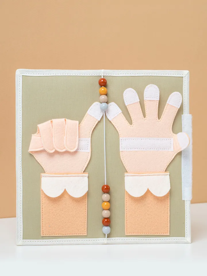 Montessori quiet book 6 pages, felt activity book for toddlers, sensory busy book, handmade interactive book, soft felt book, fine motor toy