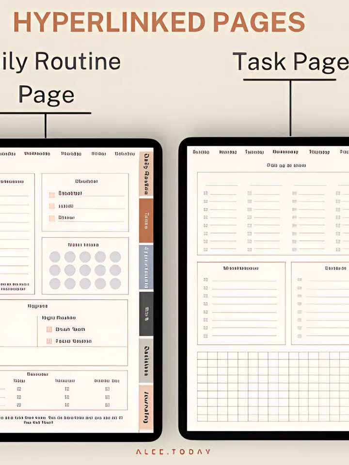Adhd Digital Planner, Adhd Daily Planner