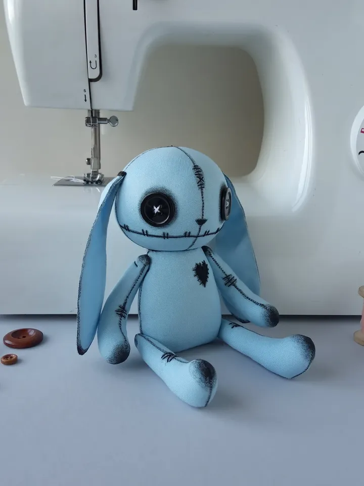 Handmade Bunny Doll – Blue