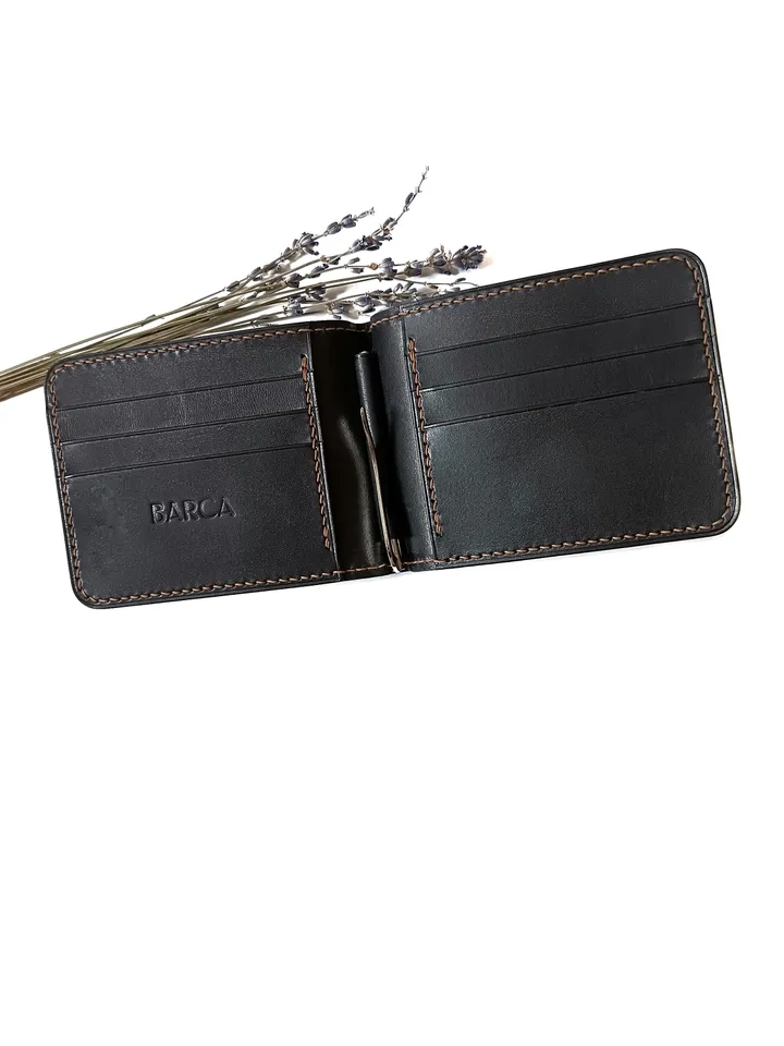 PDF Pattern of a wallet with a clip for Euro bills - Pattern of a leather wallet - Download PDF & video TUTORIAL