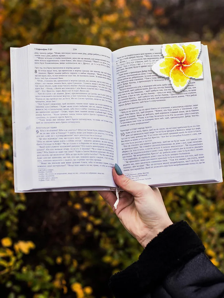Plumeria Corner bookmark cross stitch pattern PDF download Hawaii flower cross stitch chart, Floral bookmark pattern digital for women #B317