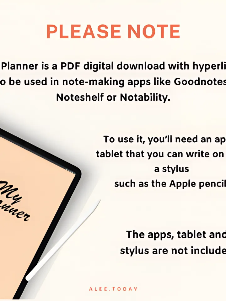 Adhd Digital Planner, Adhd Daily Planner