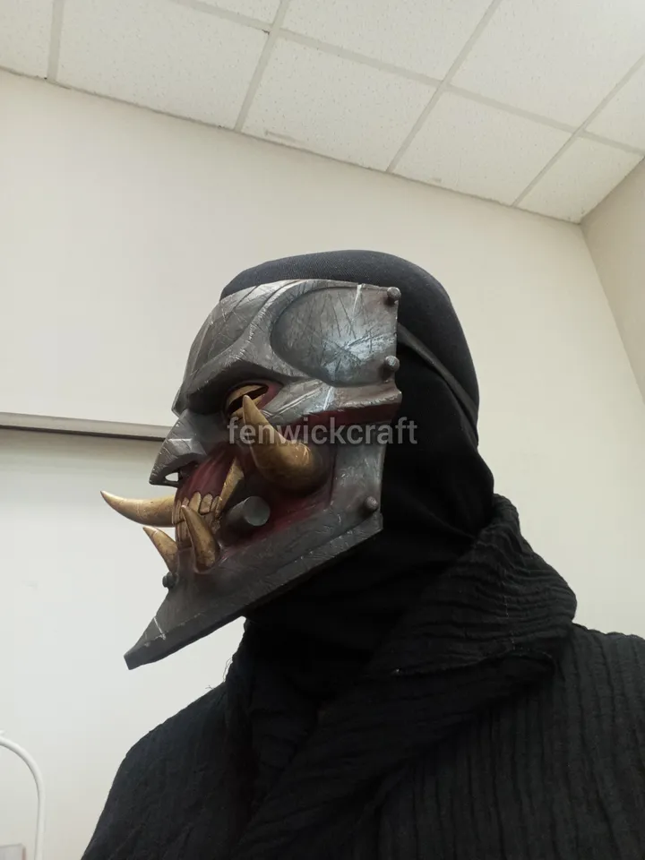 Plastic - biomechanical mask / Cyber Samurai