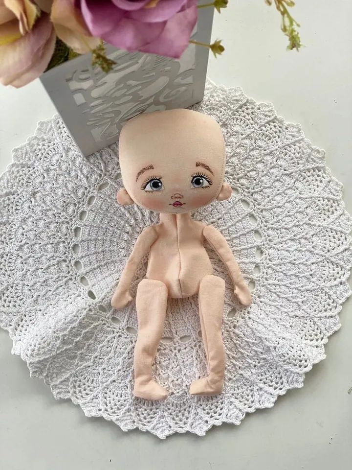 Rag doll 7" cloth doll Textile doll Tilda doll First doll Rag doll Fabric doll Interior doll Soft doll Gift for girl