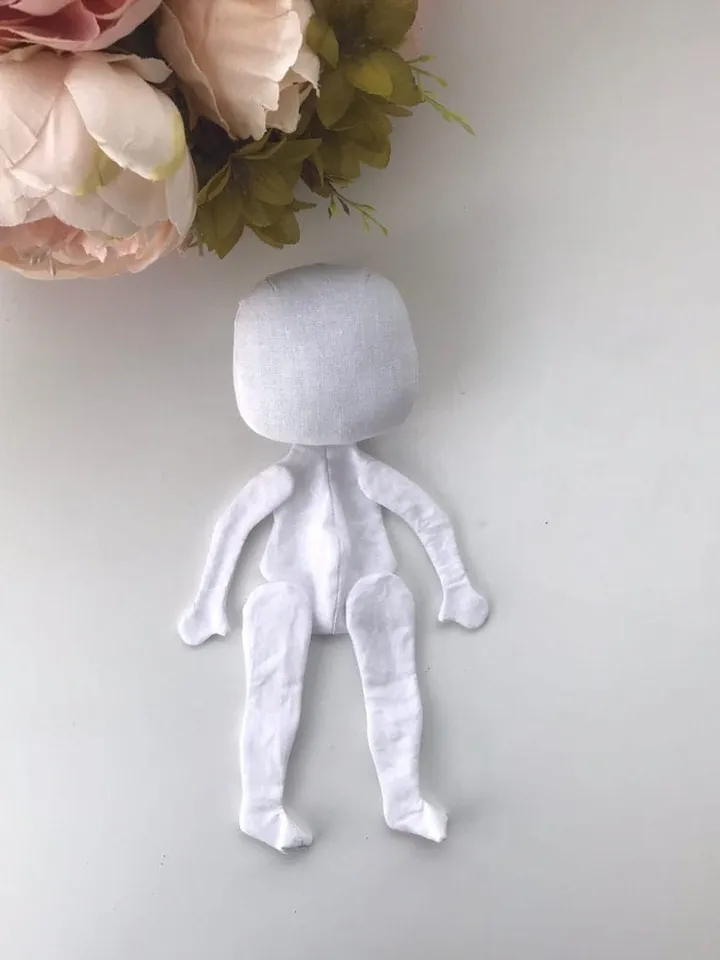 Blank doll body-7,4" (19 cm) ,blank rag doll, ragdoll body,the body of the doll made of cloth
