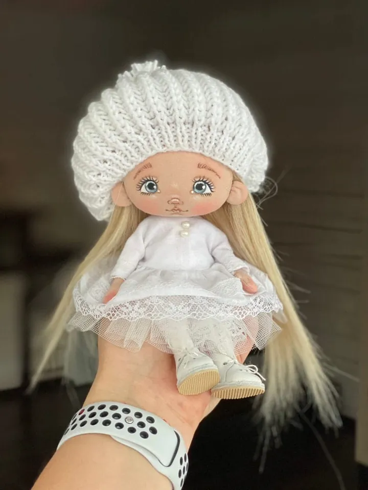 Angel Doll Rag doll 7", doll, textile doll, rag doll fabric, rag doll girl, rag doll mini