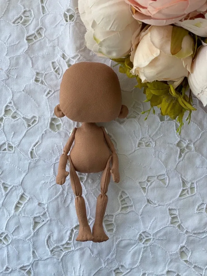 Blank doll body- 6,6 "(17 cm), blank rag doll, ragdoll body,the body of the doll made of cloth