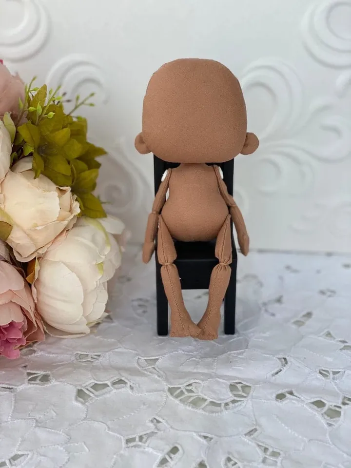 Blank doll body- 6,6 "(17 cm), blank rag doll, ragdoll body,the body of the doll made of cloth
