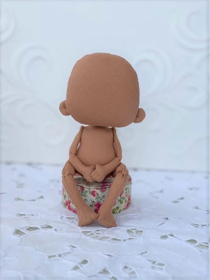 Blank doll body- 6,6 "(17 cm), blank rag doll, ragdoll body,the body of the doll made of cloth