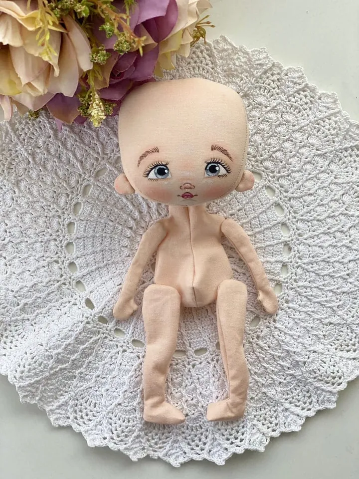 Rag doll 7" cloth doll Textile doll Tilda doll First doll Rag doll Fabric doll Interior doll Soft doll Gift for girl