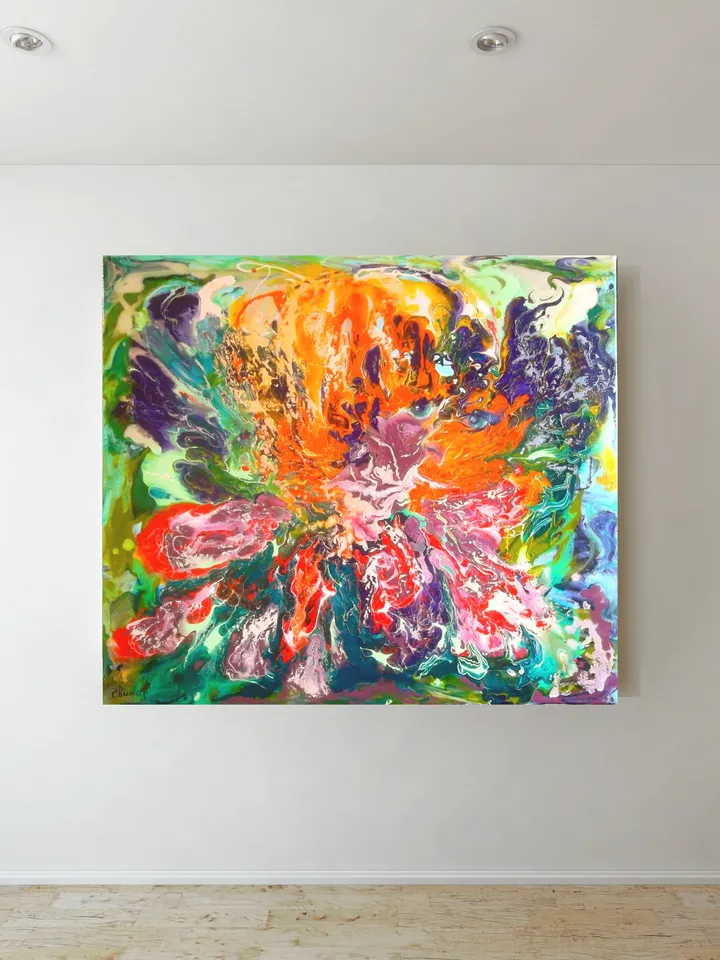 Love Girl Man Woman Summer Abstract Painting Art Original Oil Painting Canvas Large Artist Svinar Oksana