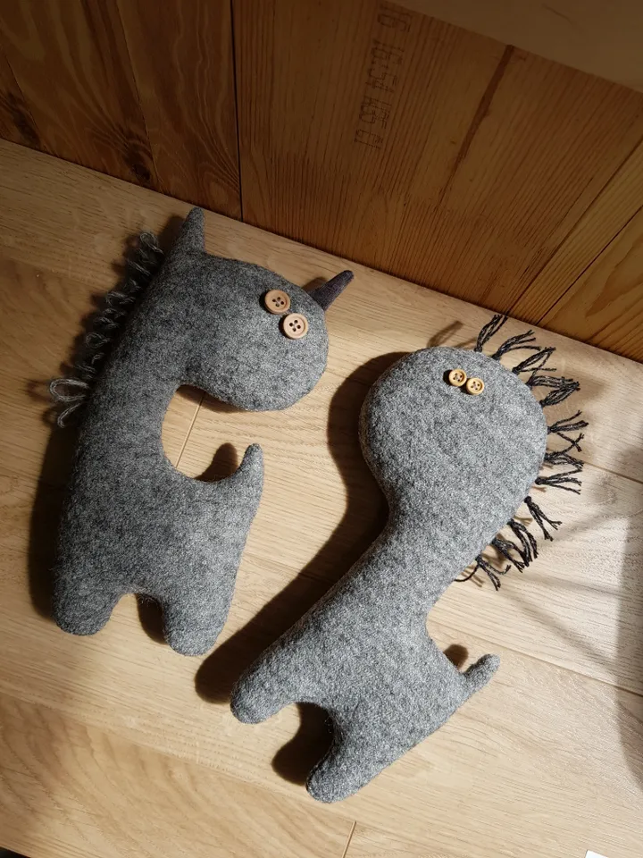 Stuffed Unicorn Sewing Pattern PDF, digital tutorial in english, rag doll diy