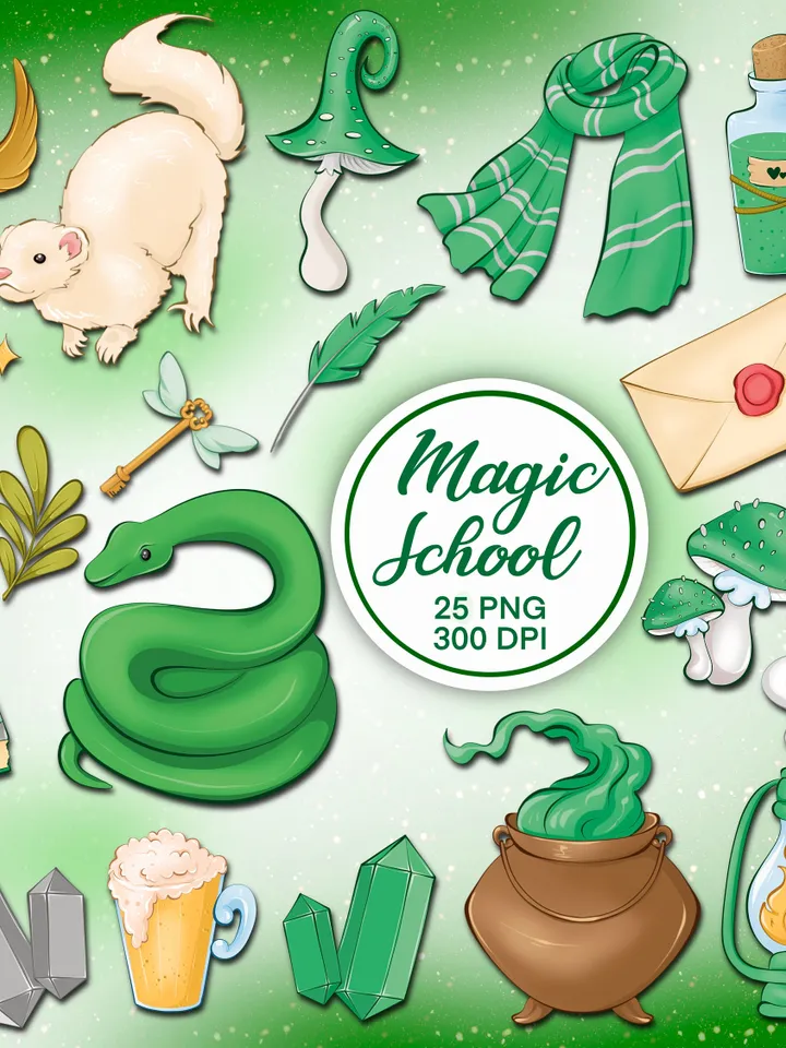 Wizard clipart, wizarding school clipart, magic clipart, magic school clipart, magic clip art, magic stickers, wizard stickers