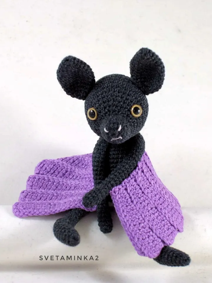 Bat Crochet Pattern Amigurumi Toy. Digital Download. PDF.