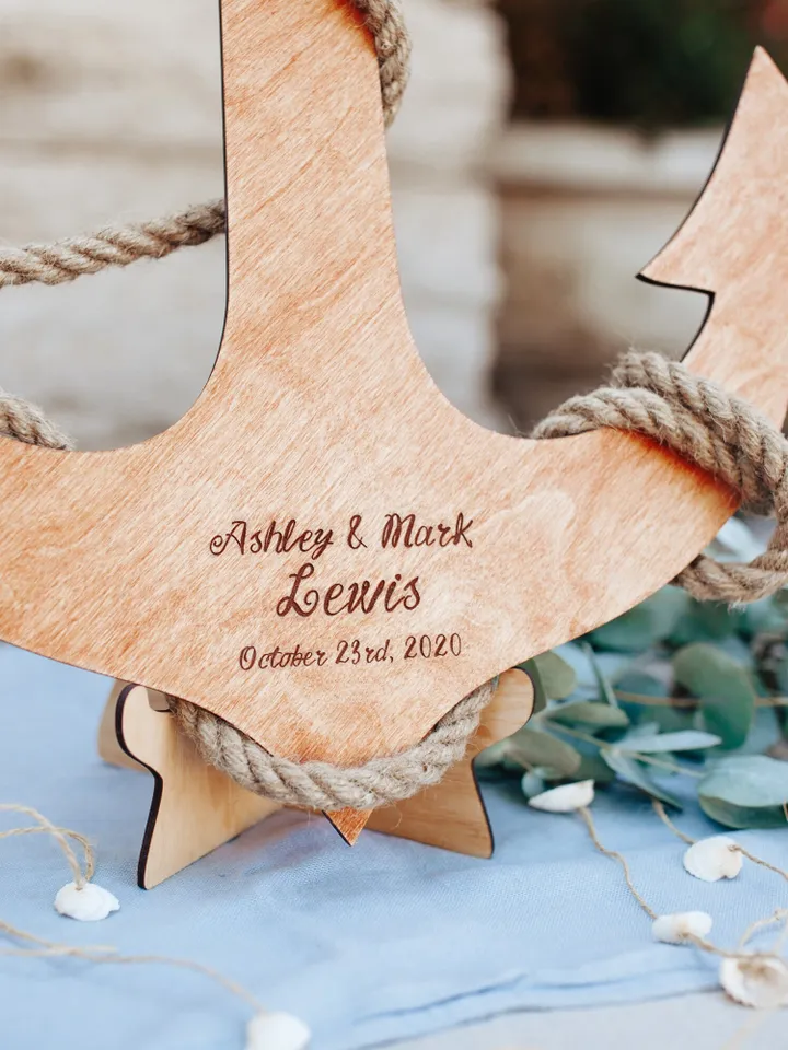 Nautical Guest Book Alternative, Beach Destination Wedding, Ocean Themed Wedding