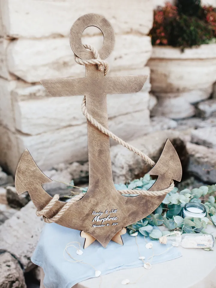 Nautical Guest Book Alternative, Beach Destination Wedding, Ocean Themed Wedding