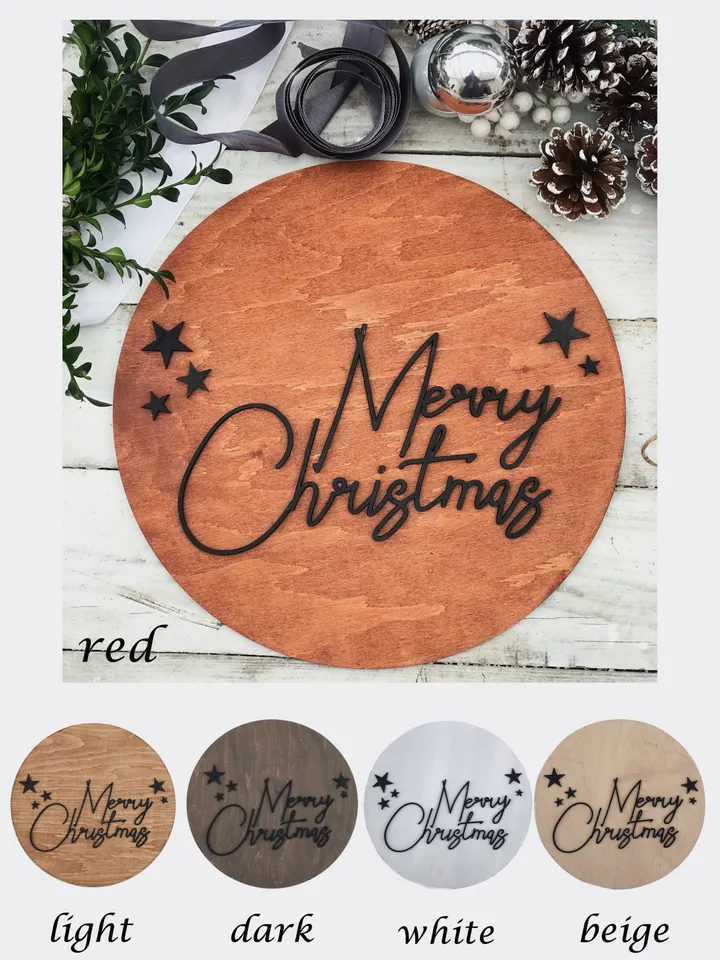 Winter Door Sign, Welcome Sign for Front Porch or Entryway, Holiday Family Gift, Christmas Wall Decor