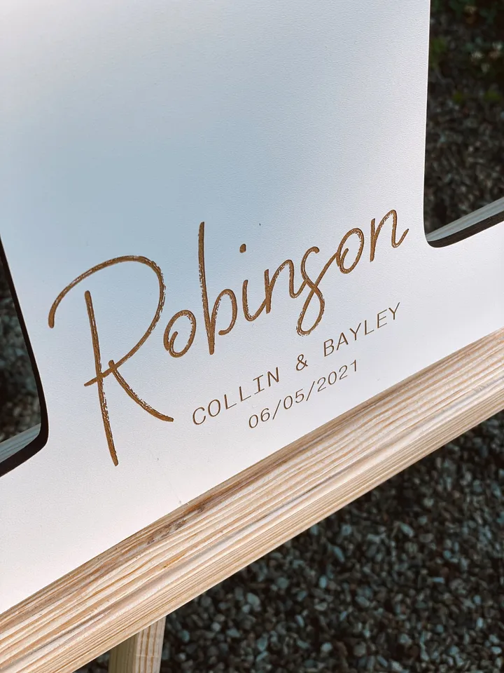Personalized Letter Guest Book for Wedding, Wooden Wedding Sign, Guestbook Alternative