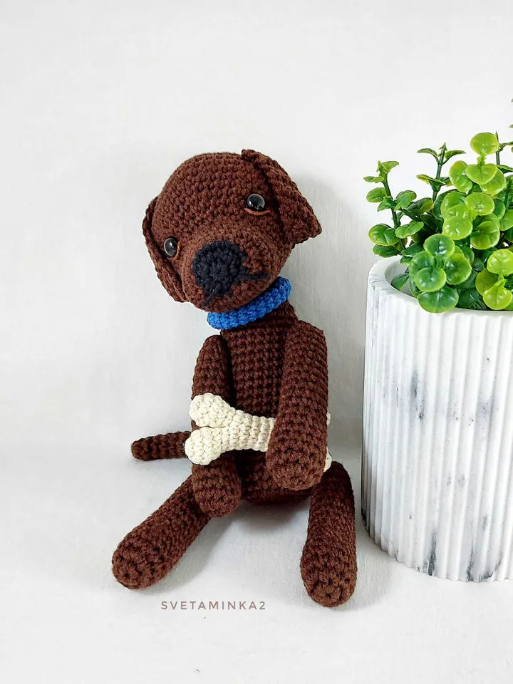 Labrador Crochet Pattern Puppy Amigurumi Toy. Digital Download. PDF.