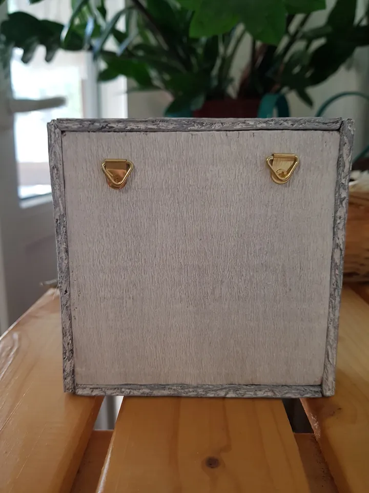 Miniature Christmas Houses Shadow Box 3D painting