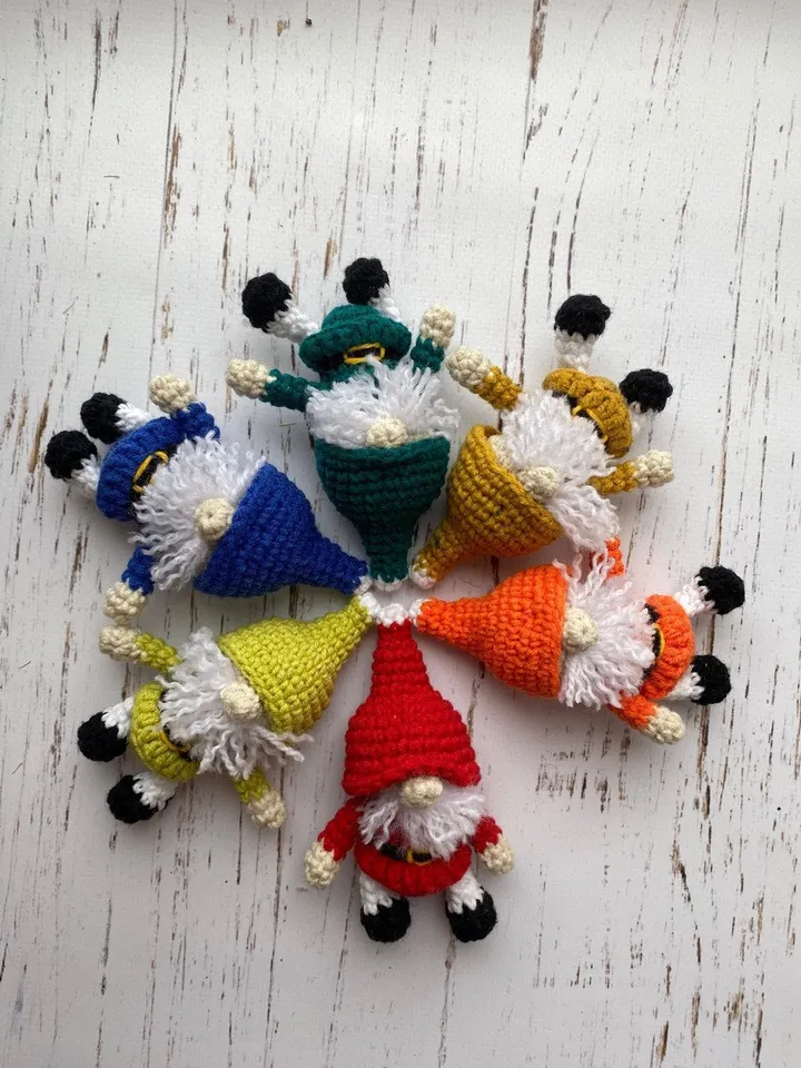 PDF Crochet Pattern Christmas Gnome doll, Amigurumi Gnome Tutorial, Santa Gnome Doll, Christmas ornaments, Christmas Decor. Christmas Doll