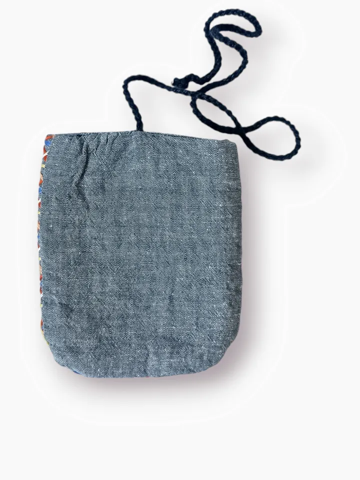 Sashiko embroidery bag.
