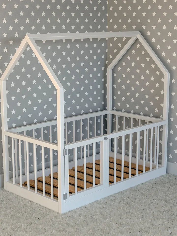Montessori Floor Bed Plan, Crib Size, PDF, DIY