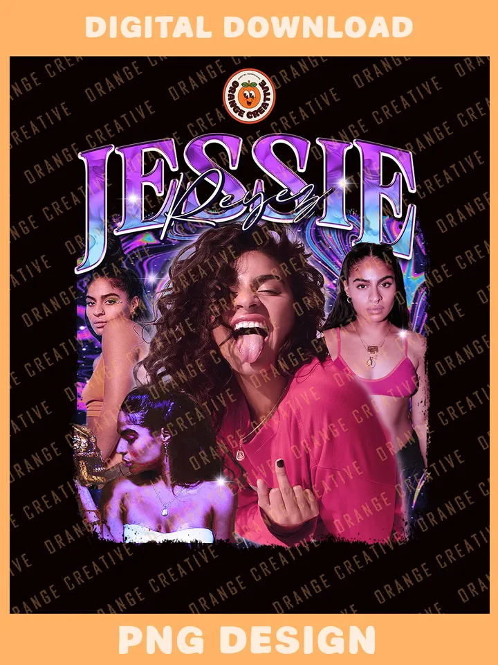 Vintage Je.ssie Reyez 2022 Tour Bootleg T-shirt PNG, 90s Bootleg Template, Graphic Je.ssie Reyez PNG Files, Custom Bootleg Music Tee, Digital Download