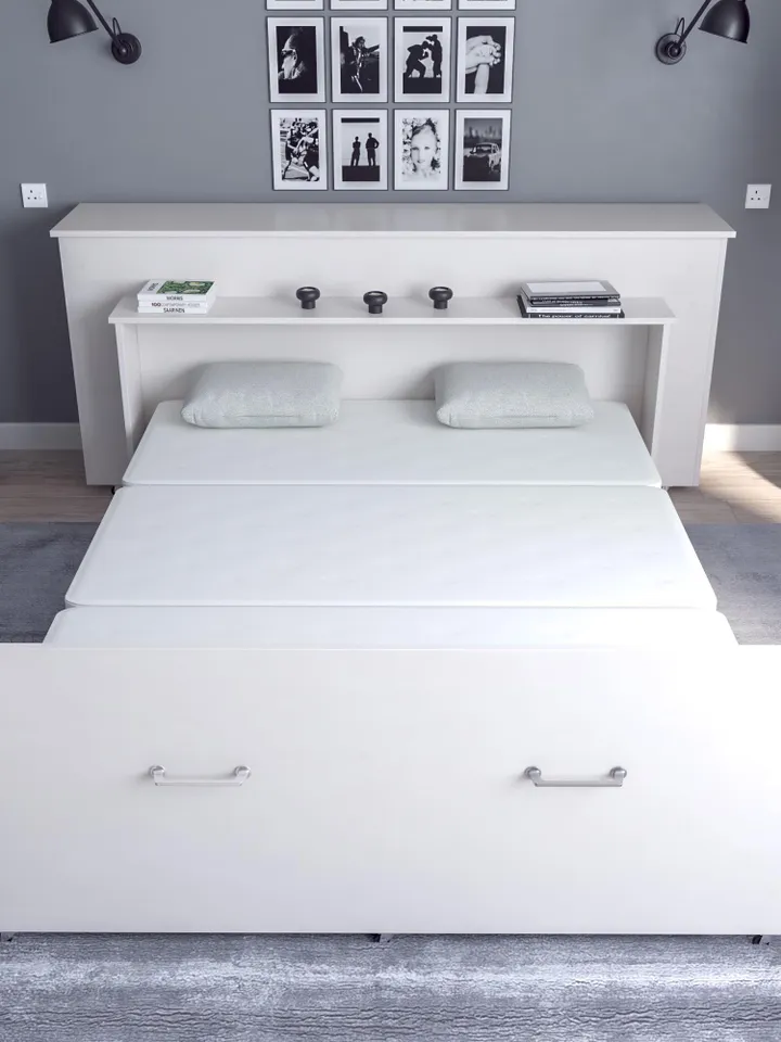 DIY, PDF, Folding Bed Plans, Roll Out Bed, Queen Size