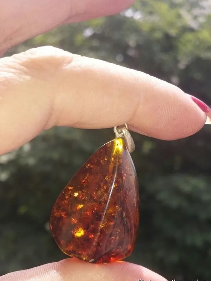Genuine Amber Amulet Pendant Necklace Jewelry Christmas Birthday Gift For Men Boyfriend Healing Natural Stone Brown Baltic Amber Jewelry For Men And Women
