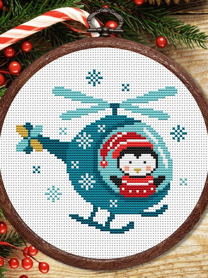 Set of 3 Christmas Animals Cross Stitch Pattern, Merry Christmas Cross Stitch Pattern, Christmas Animals Cross Stitch Pattern #hld020