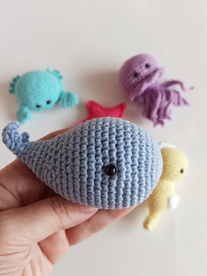 sea animals crochet, crochet jellyfish soft toys,gift for first birthday,newborn