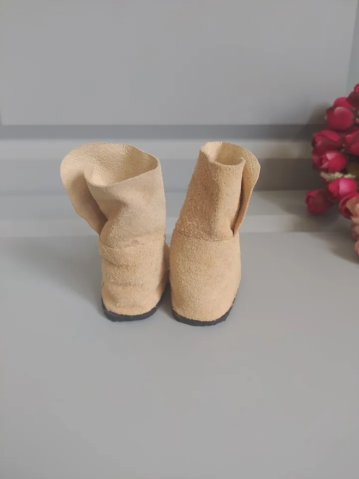 Suede autumn boots for Wellie Whisher - wellie wisher doll shoes- 7,5cm doll shoes – Christmas gift