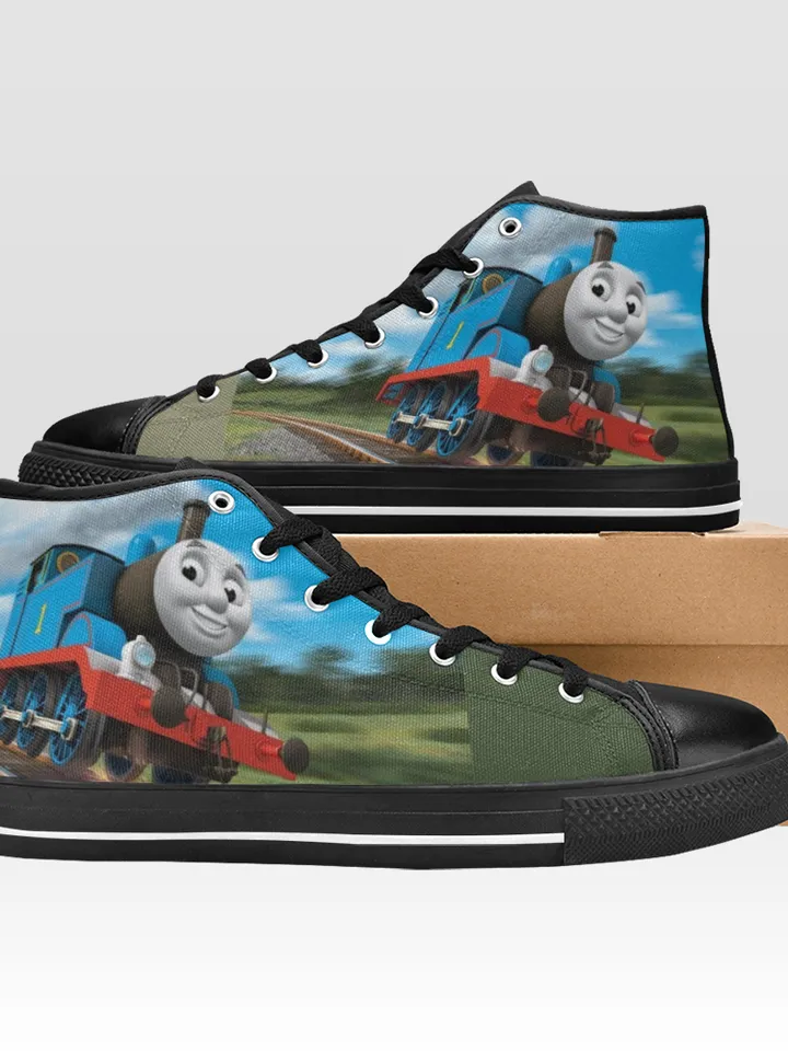 Train Shoes, High-Top Sneakers, Handmade Footwear