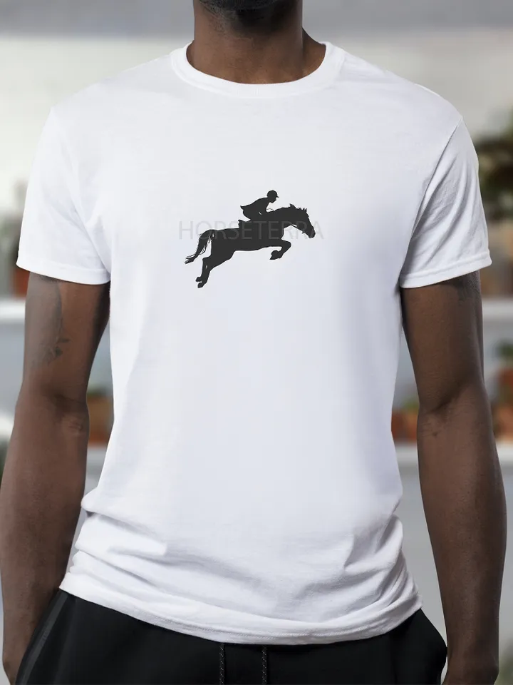 Cut out file. Silhouette horse. Horseman on horse. Jumping competition. Silhouette vector image. Plotter cutting. Ai file, EPS file, DFX file, PNG file, JPG file