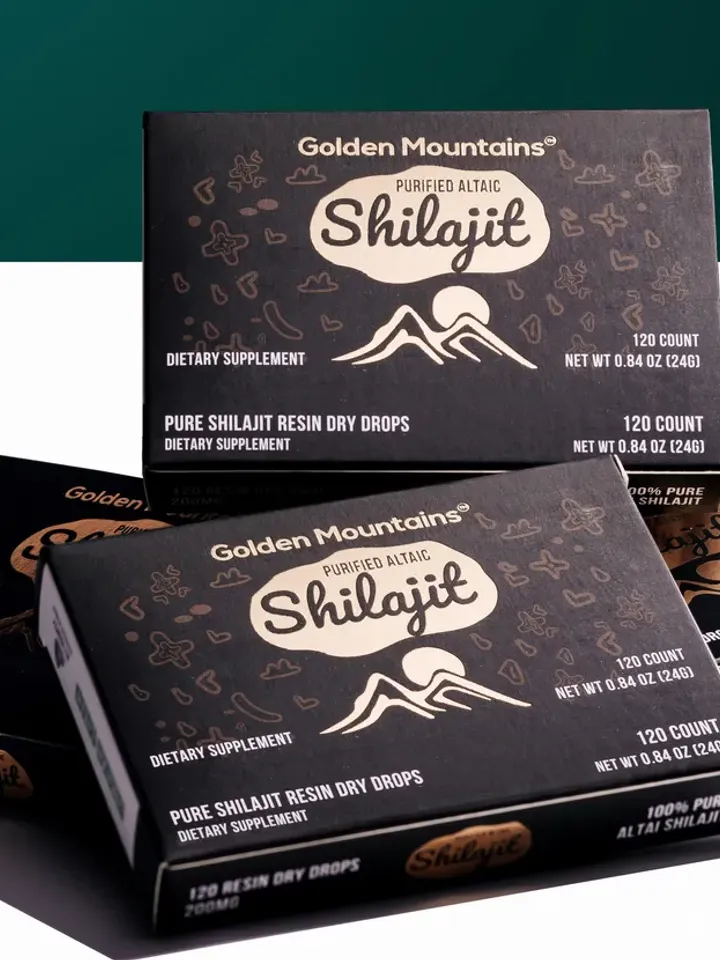 PREMIUM PURE SHILAJIT ALTAI (GOLDEN MOUNTAINS) 120 COUNT NET WT 0.84 OZ (24G)