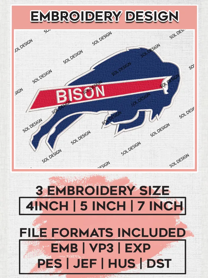 Howard Bison NCAA College Football Team Mascot Logo embroidery designs, NCAA Howard Bison Logo Machine embroidery designs, NCAA Team Logo embroidery designs, NCAA Game Day Machine embroidery designs, Digital Download