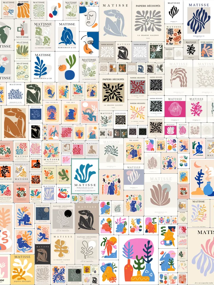 Matisse Art Print Set of 1000+, Aesthetic Matisse Poster, Maximalist Art, Gallery Wall Set, Museum Exhibition Art, Matisse Digital Poster