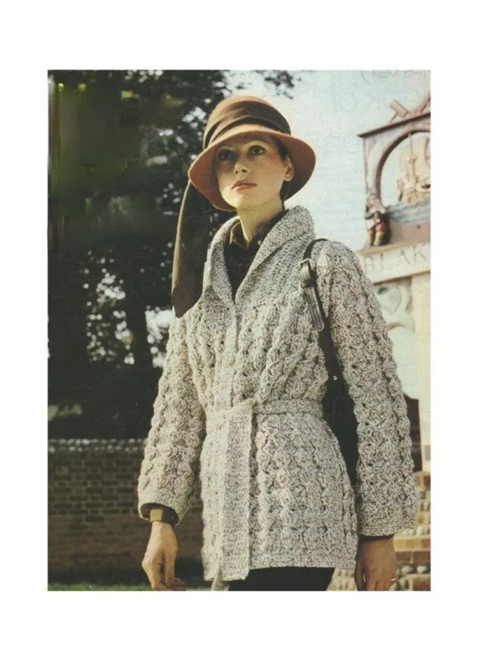 Cardigan pattern pdf, cardigan crochet, jacket pattern, cardigan aran crochet pattern instant download