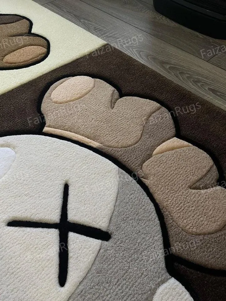 Buy 8x10 Kaws Handmade 100% Wool Case Rugs & Carpets, Handmade Carpet For Living Room, Dining Room, Hallway, Multiroom Carpets.