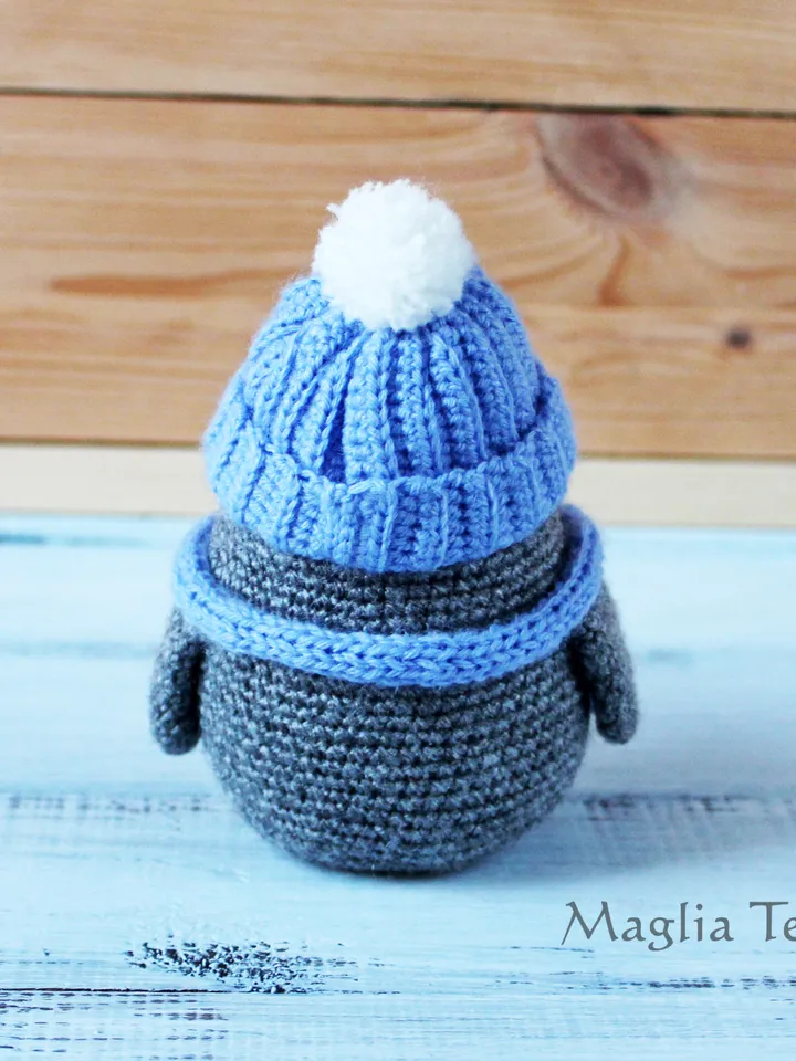 Crochet penguin toy amigurumi animals, Crochet bird amigurumi doll, Stuffed bird amigurumi crochet animals