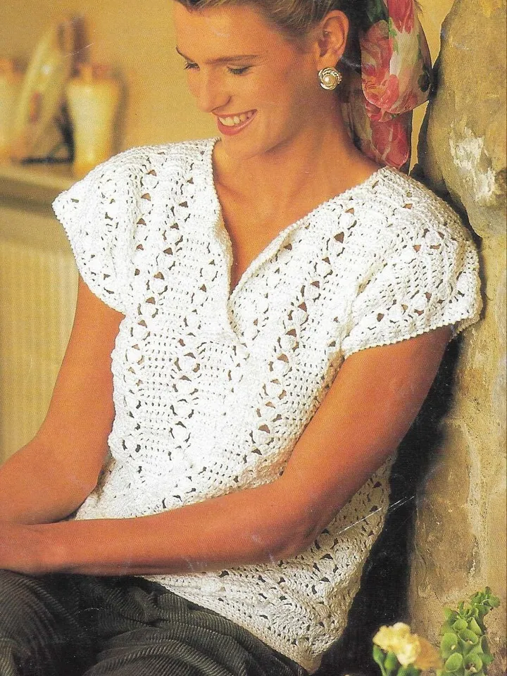 Top crochet pattern, women top crochet, summer top crochet pattern pdf